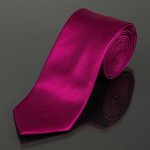 AMJ kravata pánská proužkovaná KU0022 fuchsiová – Zboží Mobilmania