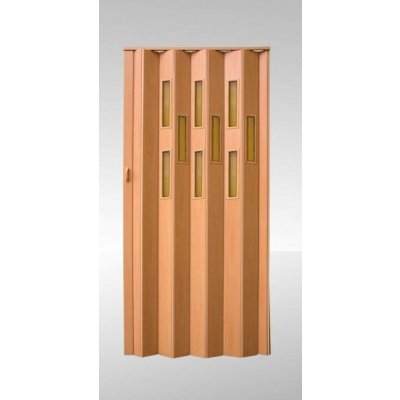 Garol Shrnovací prosklené Buk 83 x 203 cm – Sleviste.cz