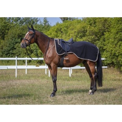 Equitheme Bederní fleecová deka černá – Zboží Dáma