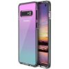 Pouzdro a kryt na mobilní telefon Samsung Pouzdro JustKing nárazuvzdorné čiré s barevném rámem Samsung Galaxy S10 - černé