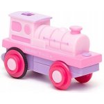 Bigjigs Rail Elektrická lokomotiva Silná růžovka – Zboží Dáma