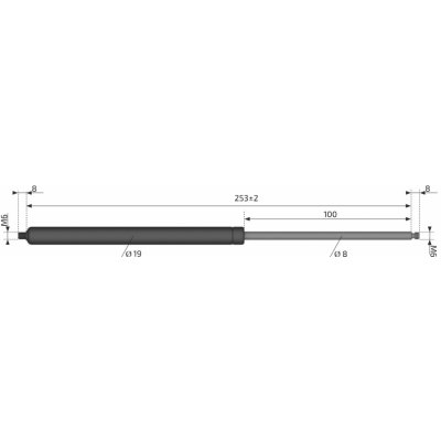Plynová vzpěra AL-KO 253mm, 250N, M6-M6, 8/19 – Sleviste.cz