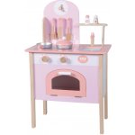 KidsCookSpace Dětská dřevěná kuchyňka růžová a bílá – Zboží Mobilmania