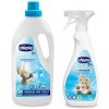 Prací gel Chicco Sensitive prací prostředek dětský 1,5 l + Odstraňovač skvrn Sensitive 500 ml