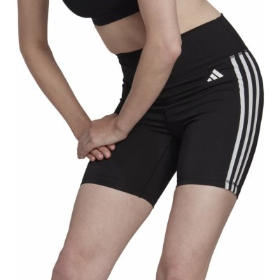 adidas Training Essentials 3-Stripes krátké punčochové kalhoty s vysokým pasem W HK9964 – Zboží Mobilmania