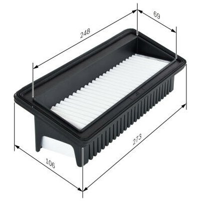 Vzduchový filtr BOSCH F 026 400 128 – Hledejceny.cz