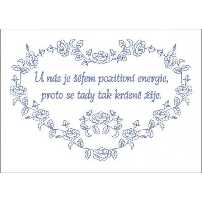 Beruška Vyšívání k zavěšení 70x50 cm pozitivní energie – Sleviste.cz