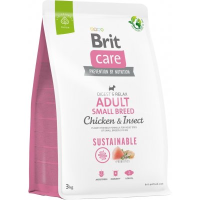 Brit Care Sustainable Adult Small Breed Chicken & Insect 3 kg – Sleviste.cz