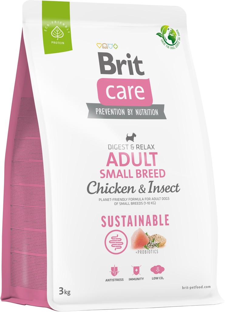 Brit Care Sustainable Adult Small Breed Chicken & Insect 3 kg