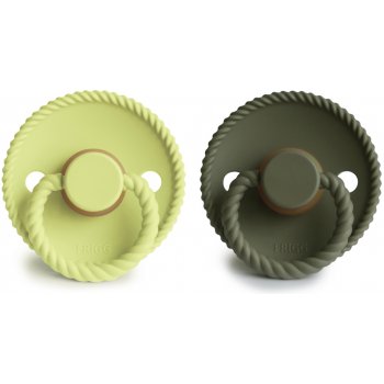 Frigg dudlík Rope 2 pack kaučuk Green Tea/Olive