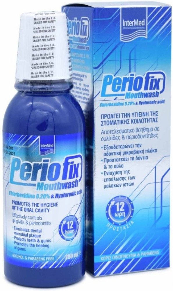 Chlorhexil Periofix ústní voda chlorhexidin 0,20% + HA 250 ml |  Srovnanicen.cz