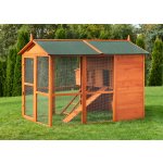 Kurnikarna Kurník s výběhem hnědý KK15XL 191,5 x 151 x 147,5 cm – Zboží Mobilmania