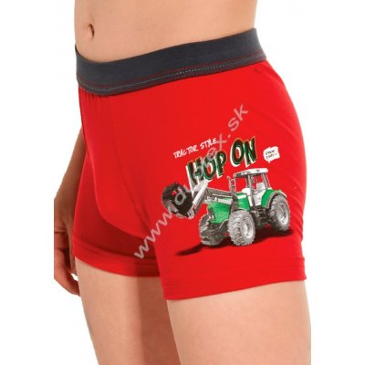 Cornette Kids Boy 701/88 Tractor Style 2 chlapecké boxerky červená – Hledejceny.cz