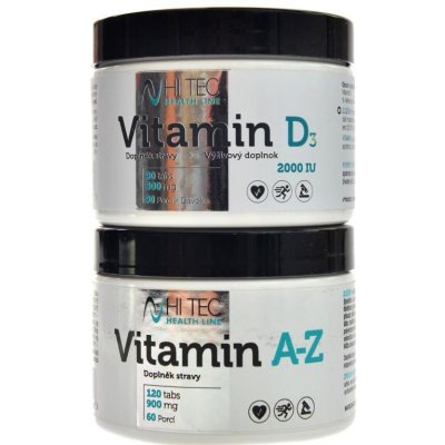 HiTec Nutrition HL Vitamin A-Z 120 kapslí+ vitamín D3 90 kapslí