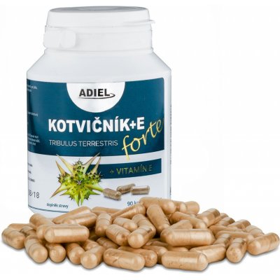 Adiel Kotvičník zemní FORTE s vitamínem E 90 kapslí