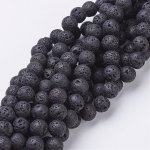 Láva černá 8 mm (návlek 44 - 46 korálků) – HobbyKompas.cz