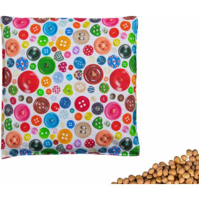 VFstyle nahřívací polštářek s třešňovými peckami 20x20 cm Buttons – Zbozi.Blesk.cz