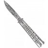 Nůž pro bojové sporty Steel Claw Knives motýlek SCK Damask silver