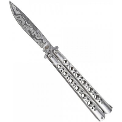 Steel Claw Knives motýlek SCK Damask silver