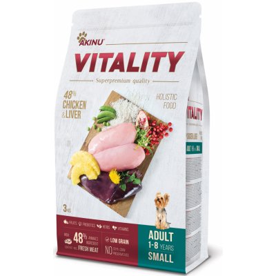 Akinu Vitality dog Adult small chicken 3 kg – Zbozi.Blesk.cz