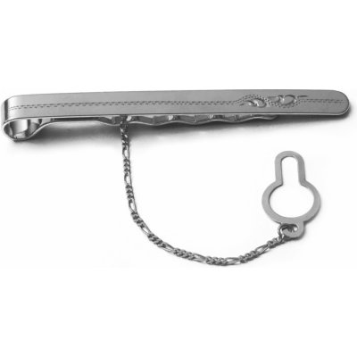 Zlatnictví Zlatíčko kravatová spona rytá 000.00006 stříbrná – Zboží Dáma