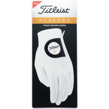 Titleist Players Mens Golf Glove bílá levá XL