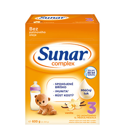 Sunar 3 complex vanilka 600 g