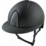KEP Jezdecká ochranná helma Smart Nova Textile Polo Star Silver černá – Zboží Mobilmania