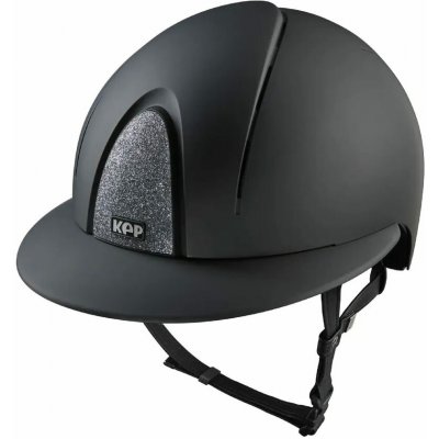 KEP Jezdecká ochranná helma Smart Nova Textile Polo Star Silver černá – Zboží Mobilmania