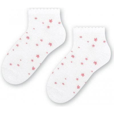 Dívčí ponožky Lurex Stars bílá
