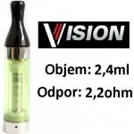 Kangertech CC/T2 Clearomizer 2,2ohm zelený 2,4ml – Hledejceny.cz