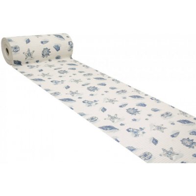 Nej-koberce softy-tex 820 krémová/modrá mušle metráž 65 cm – Zboží Dáma