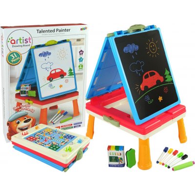 RKToys Dětská tabule 3v1 magnetická a křídová – Zbozi.Blesk.cz