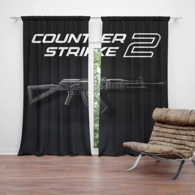 Závěsy Counter Strike 2 AK: 2 ks - 140x250 cm - Sablio – Hledejceny.cz