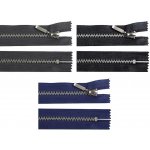 Kovový / mosazný zip šíře 6 mm délka 16 cm (jeansový) - 330 modrá tmavá – Hledejceny.cz