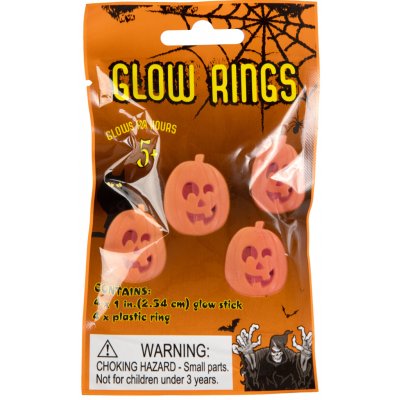 Albi Svítící prstýnky Dýně 4 ks – Zboží Dáma