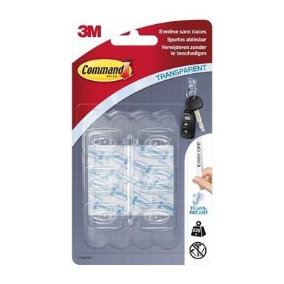 3M Samolepicí háček Command Mini - transparentní, 6 ks – Zboží Dáma