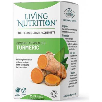 Living Nutrition Fermentovaná bio kurkuma 60 kapslí