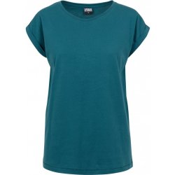 Ladies Extended Shoulder Tee 2-Pack teal+white