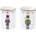 Easy Life Sada dvou porcelánových vánočních svícnů Nutcracker – Hledejceny.cz