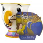 CurePink Keramický hrnek Disney Beauty and the Beast Kráska a zvíře 3D Chip PP3556DP 300 ml – Sleviste.cz