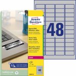 Avery Zweckform L6009-20 Velmi odolné etikety 45,7x21,2mm 960 ks stříbrná – Hledejceny.cz
