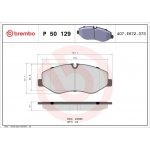 Sada brzdových destiček BREMBO P50129 - MERCEDES-BENZ | Zboží Auto