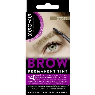 Syoss Brow Tint dlouhotrvající barva na obočí Dark Brown 17 ml – Zboží Dáma