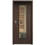 Sapeli Elegant Komfort M55 posuvné ořech 60 x 197 cm Planibel bronz – Hledejceny.cz