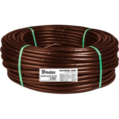 BRADAS Nadzemní kapací hadice WATERMIL DRIP 16mm 1,0mm 33cm 1,6l/h 100m – Hledejceny.cz