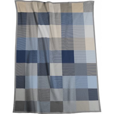 Biederlack Modern Classics Blue Woven deka 150x200 – Zboží Mobilmania