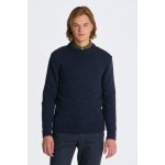 Gant Wool Neps C-neck modrá – Zboží Dáma