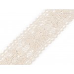Bavlněná krajka / vsadka paličkovaná šíře 55 mm Balení: 13.5 m, Varianta: 2 béžová světlá – Zbozi.Blesk.cz