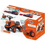 Falk traktor Kubota oranžové s volantem a valníkem – Zboží Mobilmania